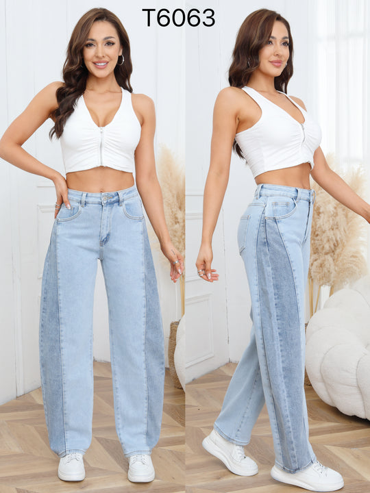 Jean Barrel bande bleu  T6063-40