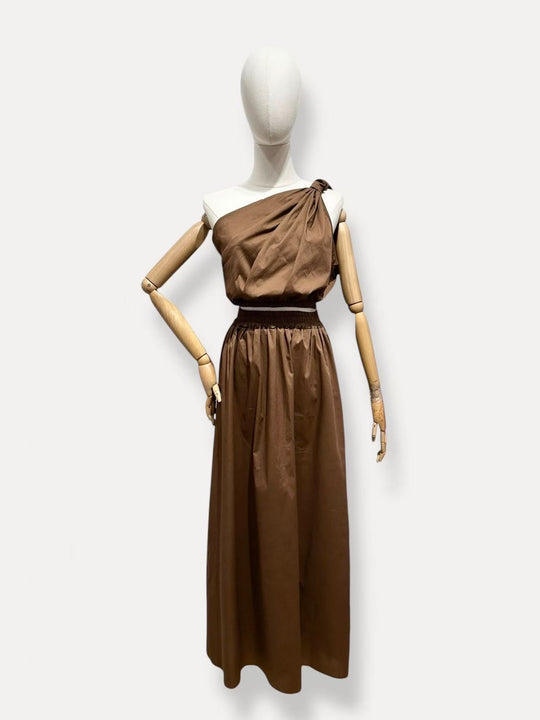 Ensemble top + jupe Uni Choco 2849