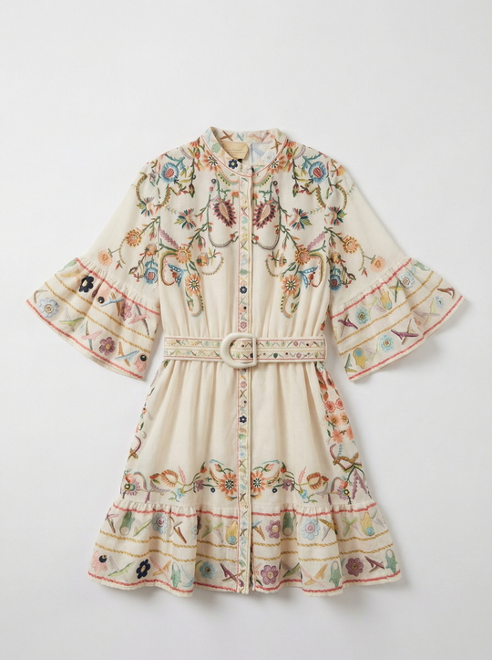 ROBE IMPRIMEE L33689 nude