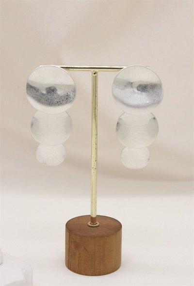 Boucles d'oreilles 3 ronds En argenté