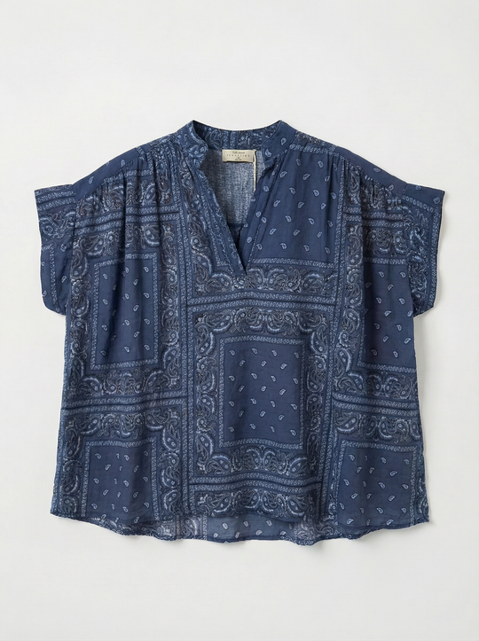 Blouse bandana marine 79291