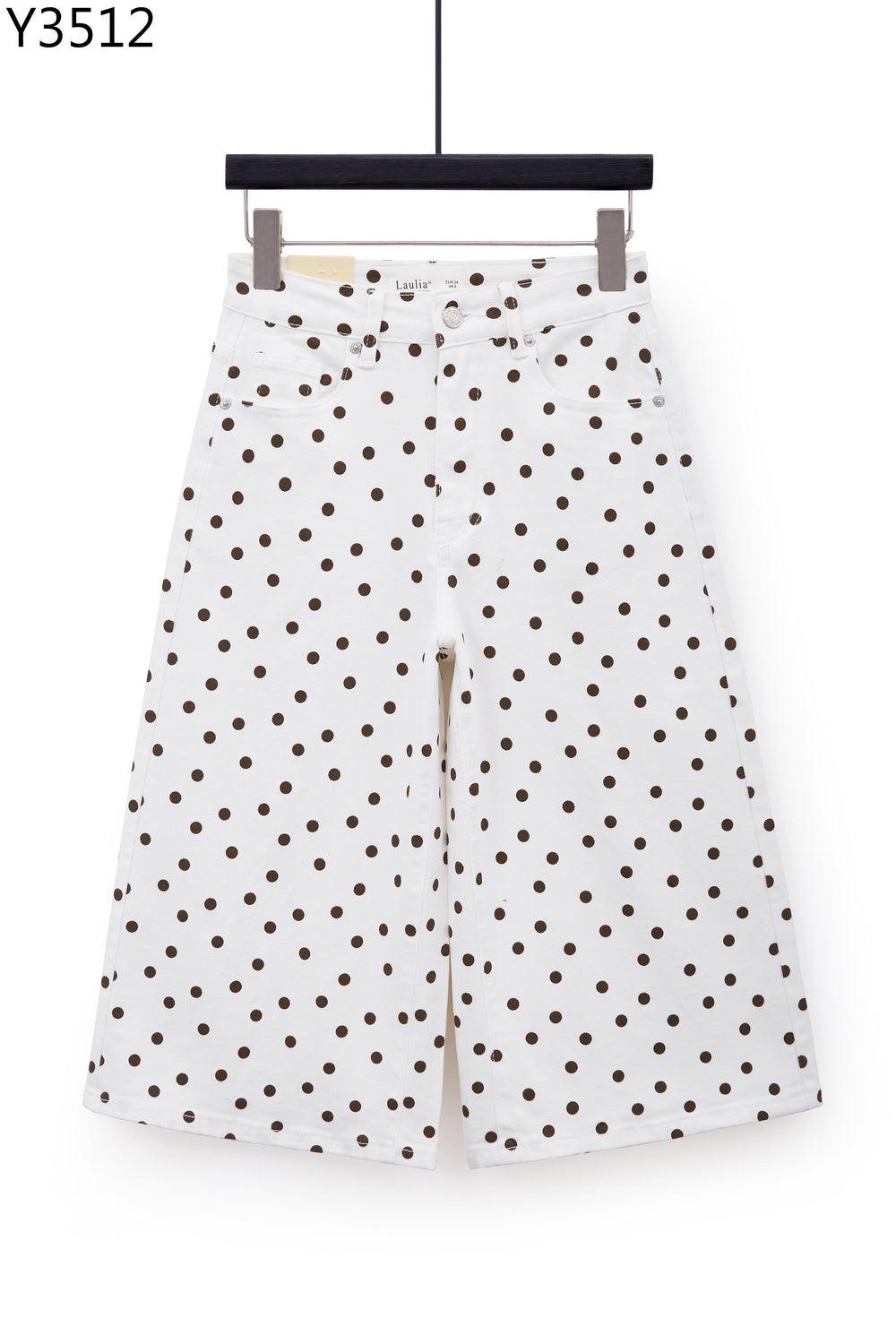 Jean Bermuda à pois blanc Y3512