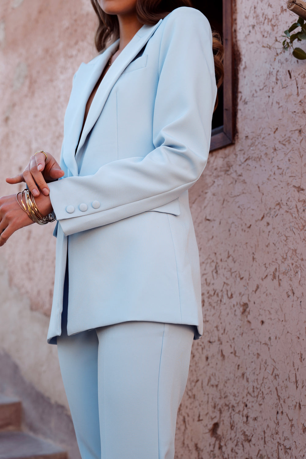 Blazer cintré Bleu ciel Karine 2208