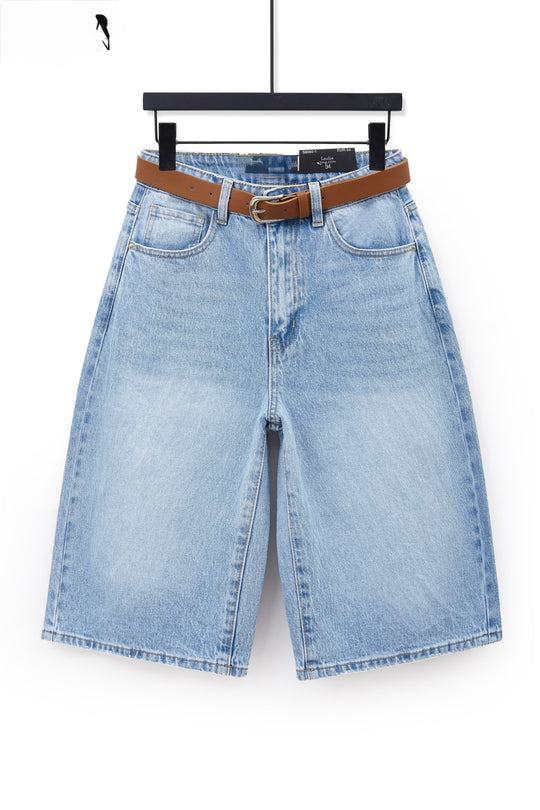 Jean Bermuda ceinture S8060