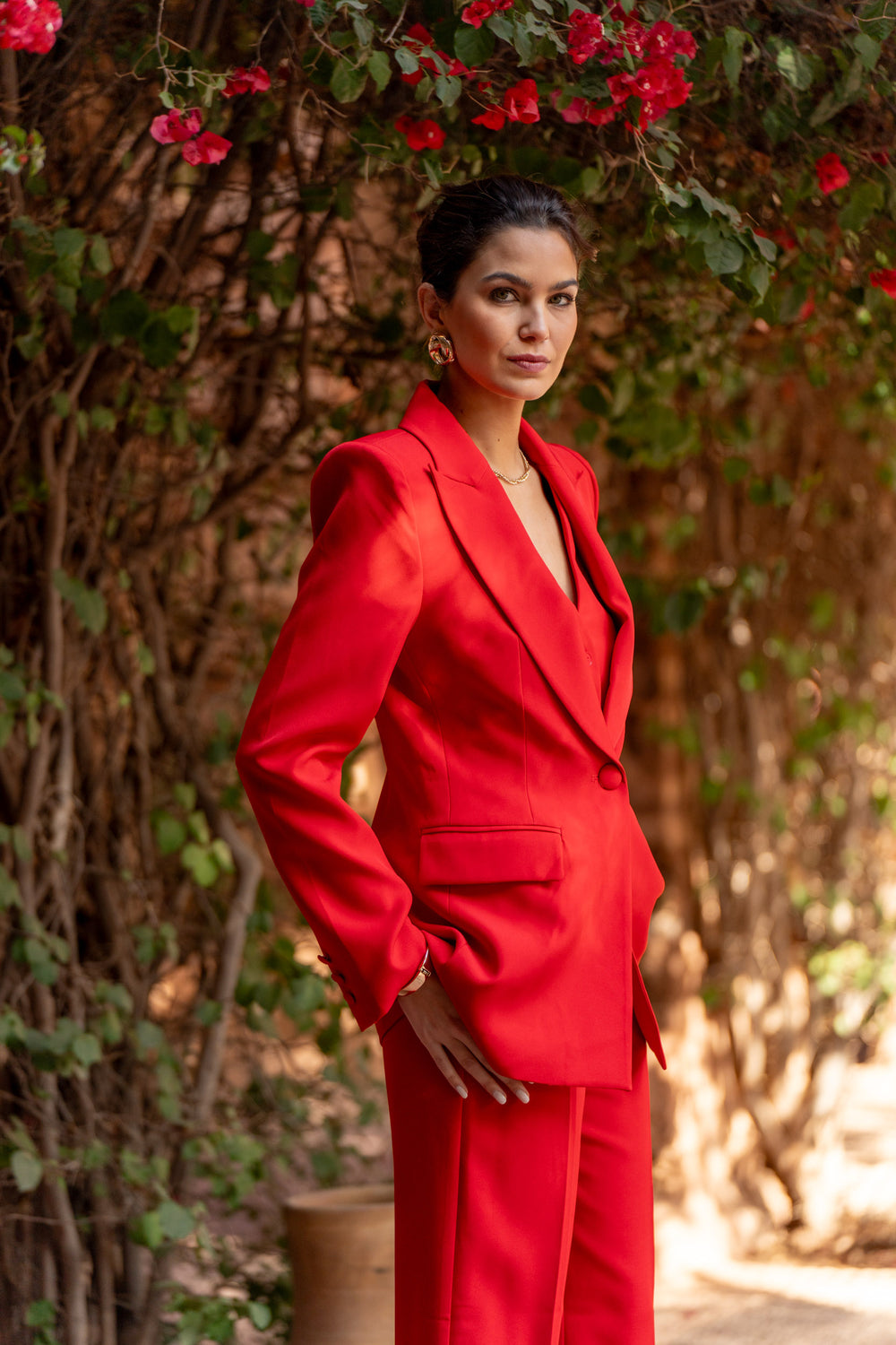 Blazer cintré Rouge Karine 2208