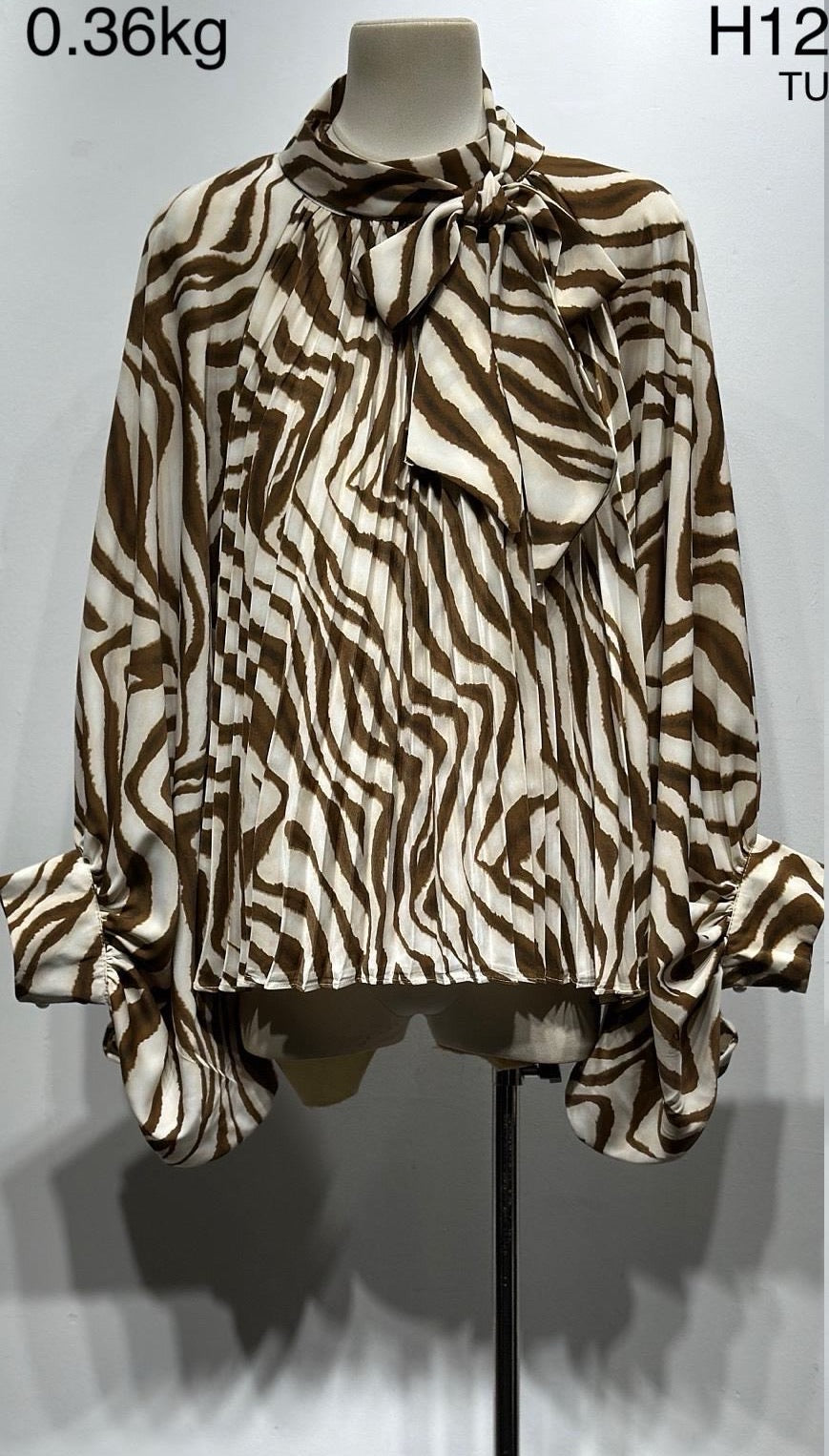 Blouse zèbre camel 12396