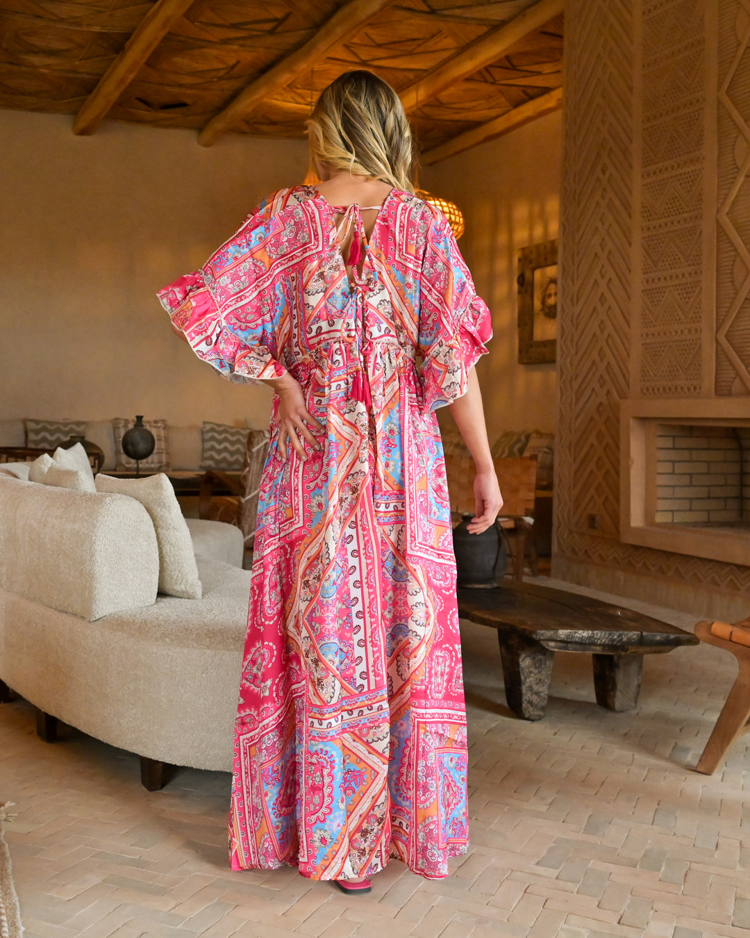 Robe imprimé LORIE Rose S26