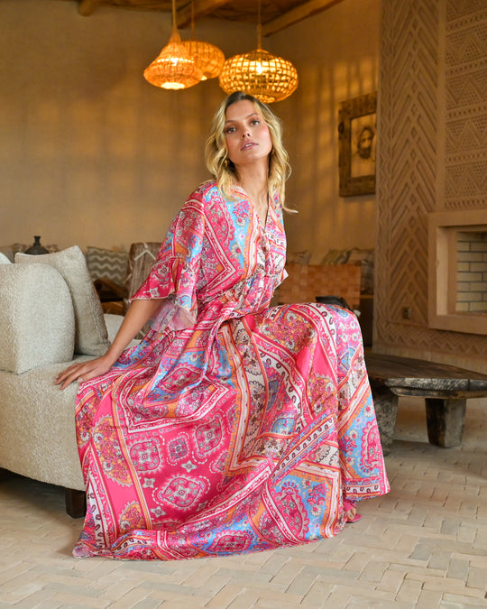 Robe imprimé LORIE Rose S26