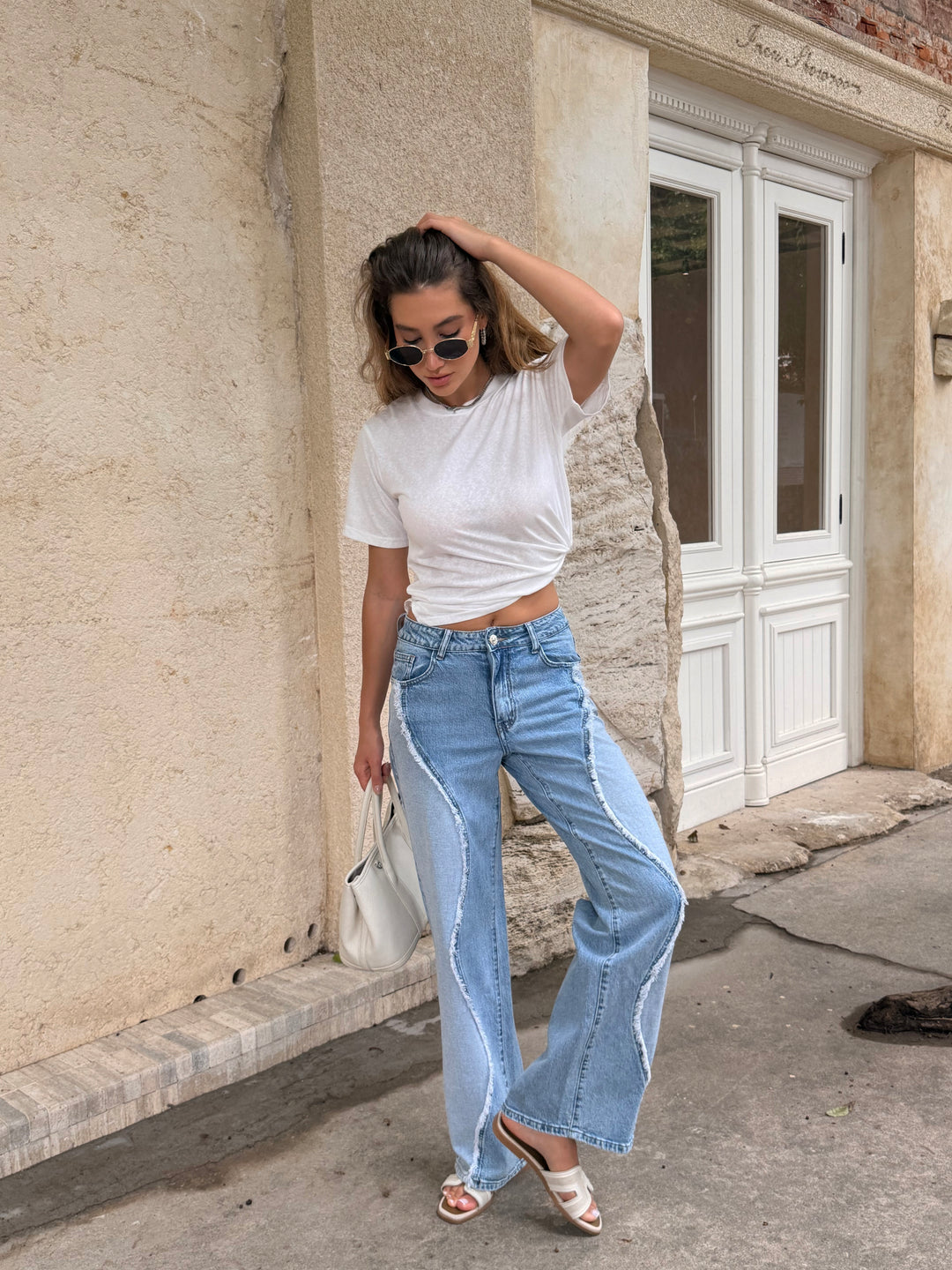 Jean bleu bicolore 0030