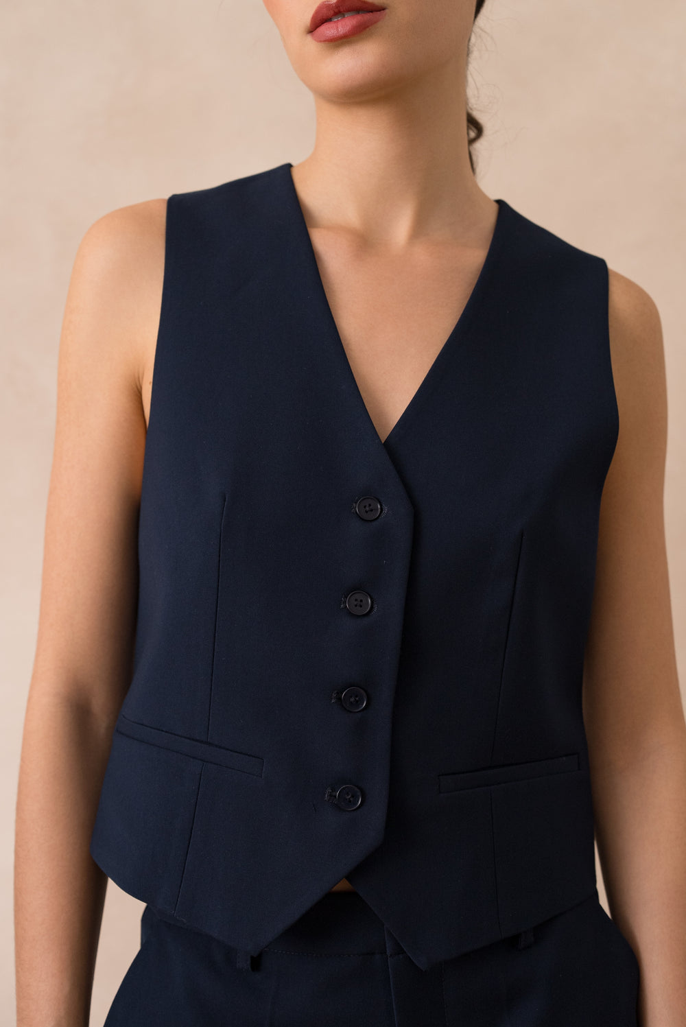 Boléro tissu cintré Bleu 2560