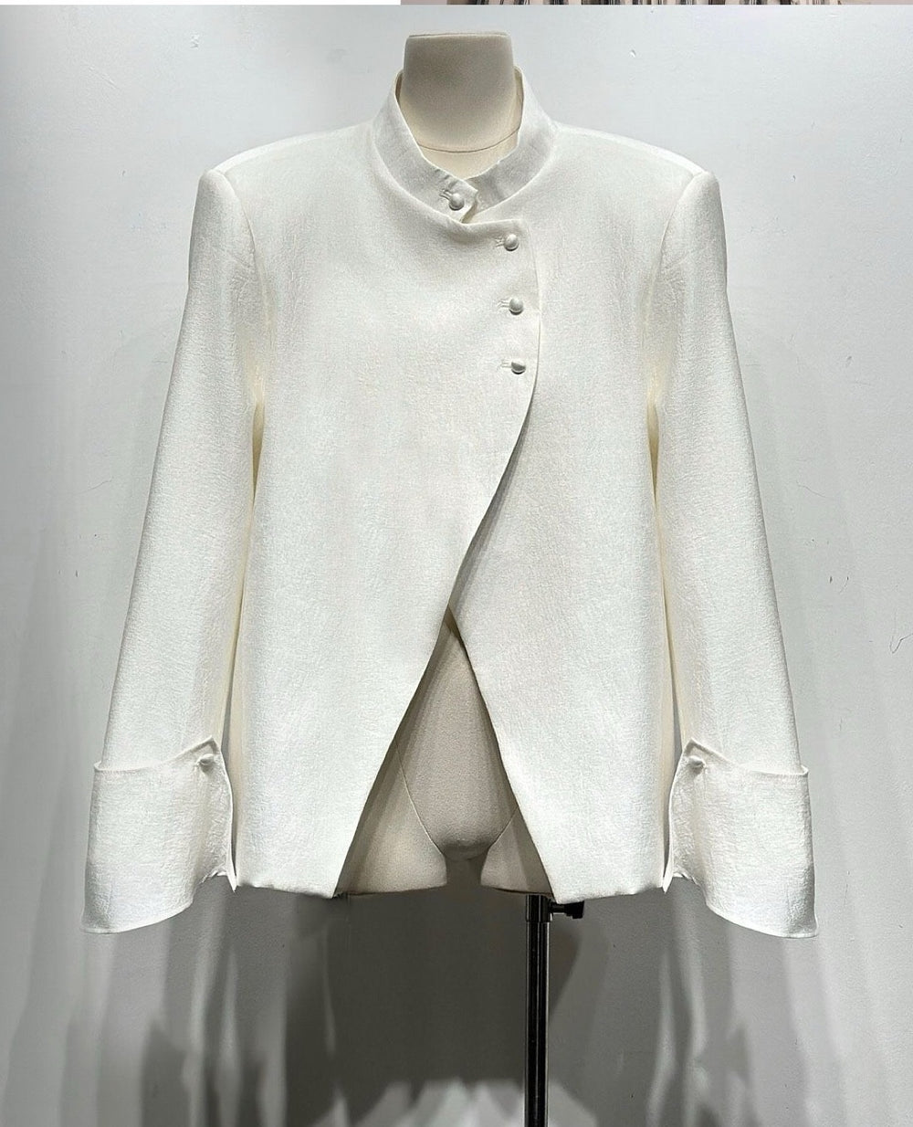 Blazer col croisé écru 15156