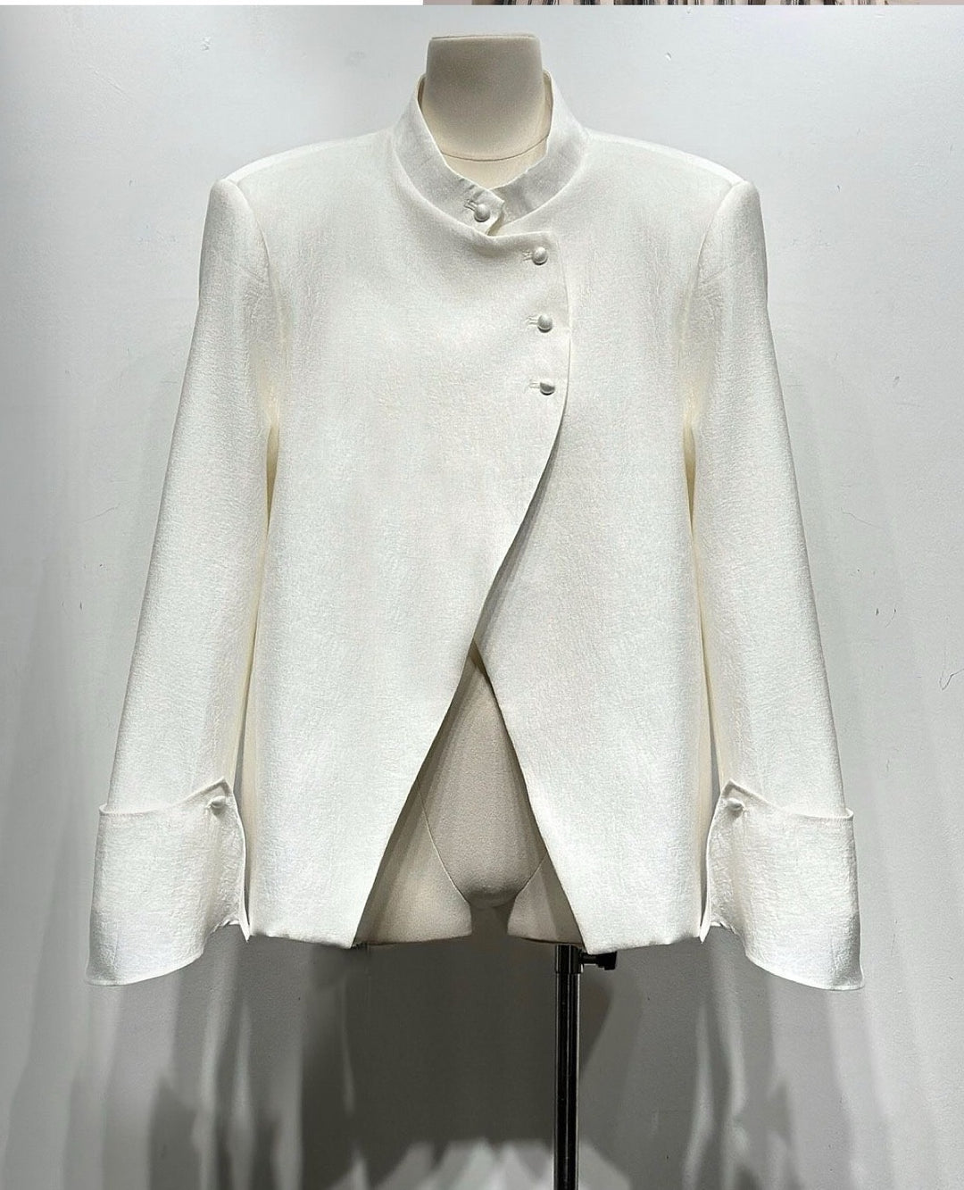 Blazer col croisé écru 15156