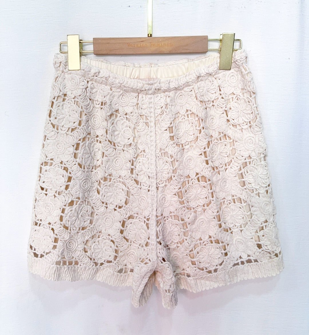 Short crochet beige 3366