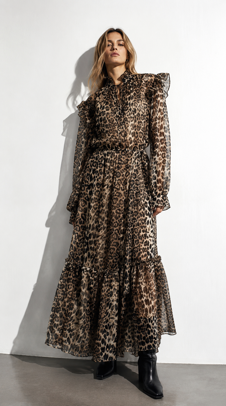 Robe léopard volant 7798