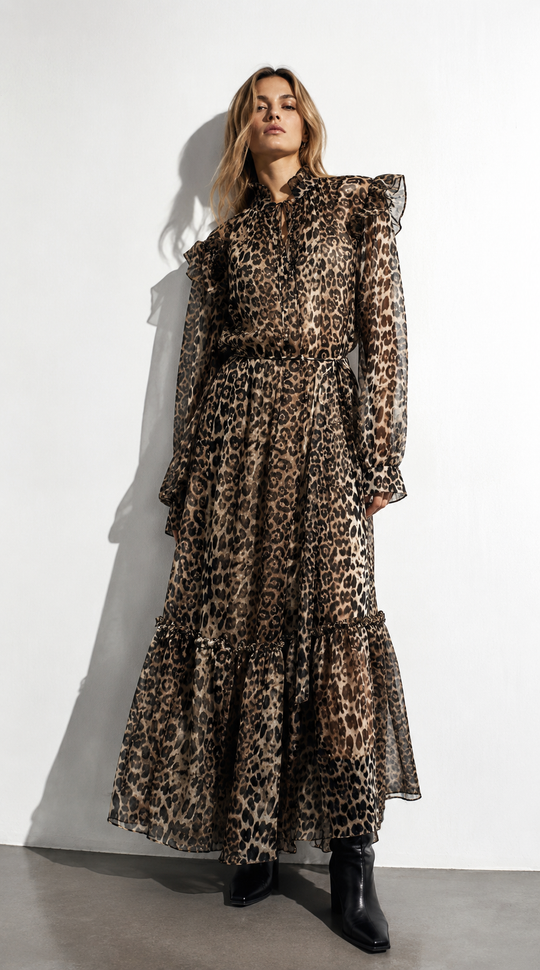 Robe léopard volant 7798