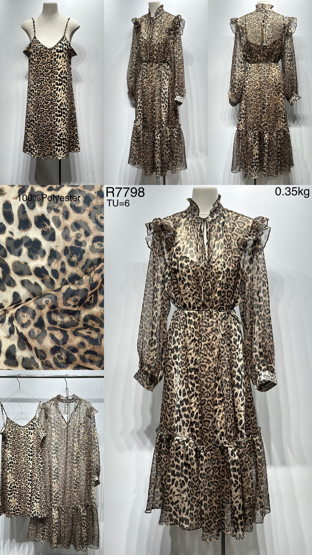 Robe léopard volant 7798