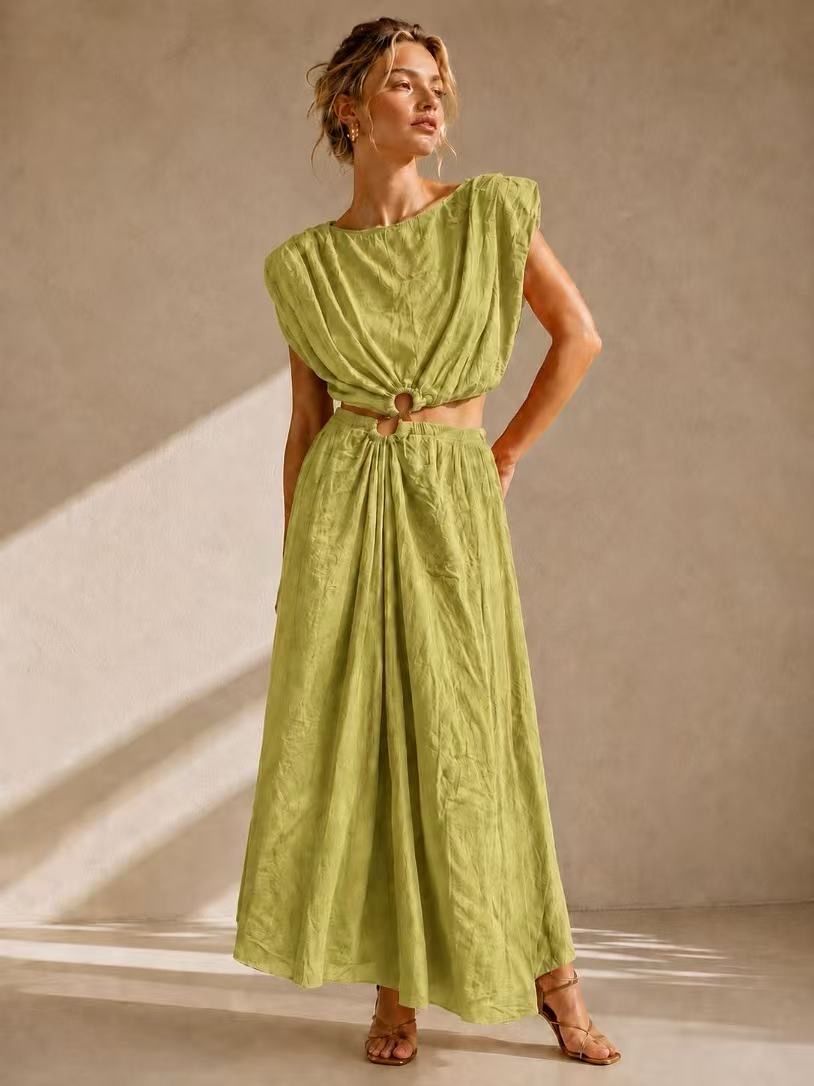 Ensemble Vert coton 12412