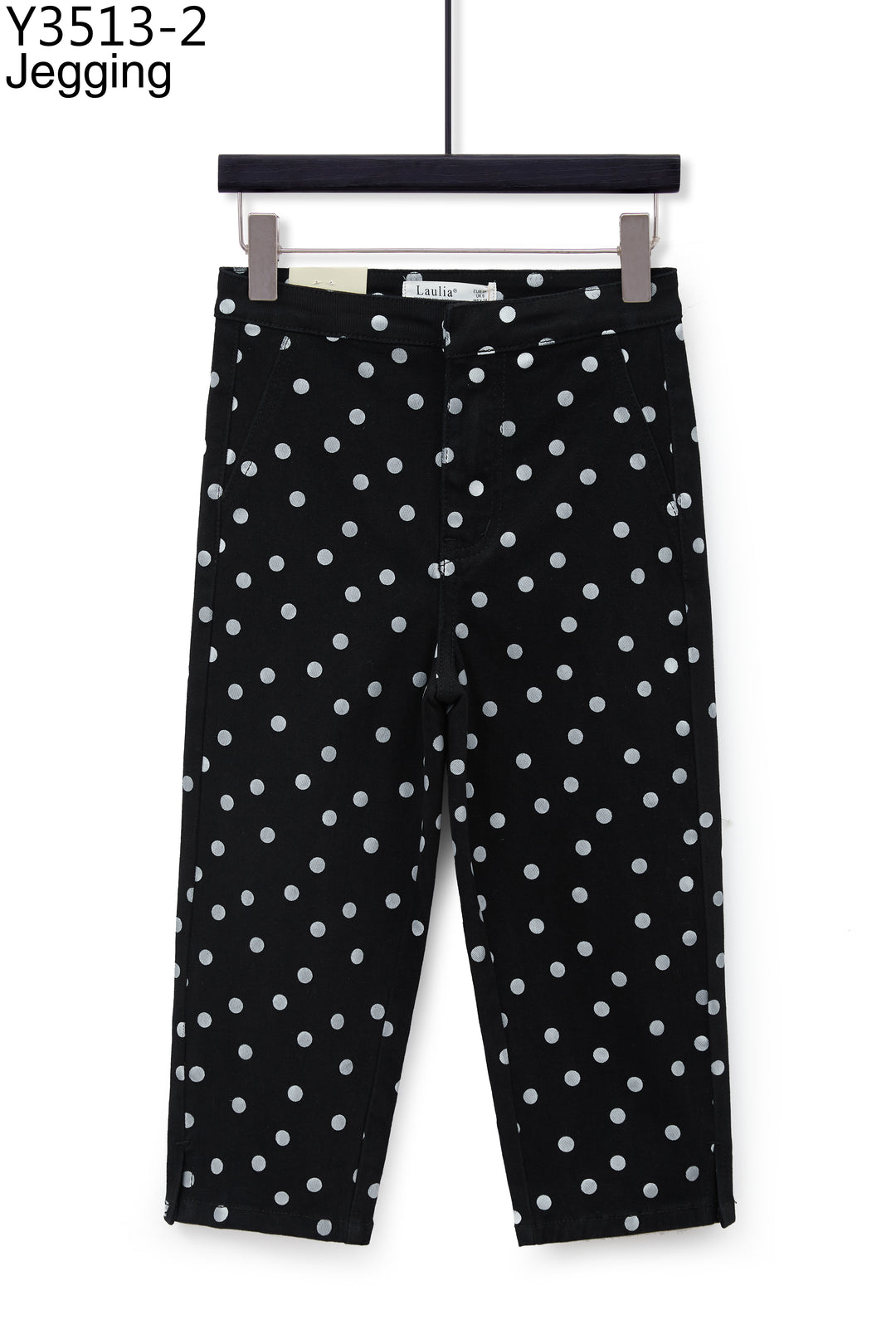 capris Noir à pois Y3513