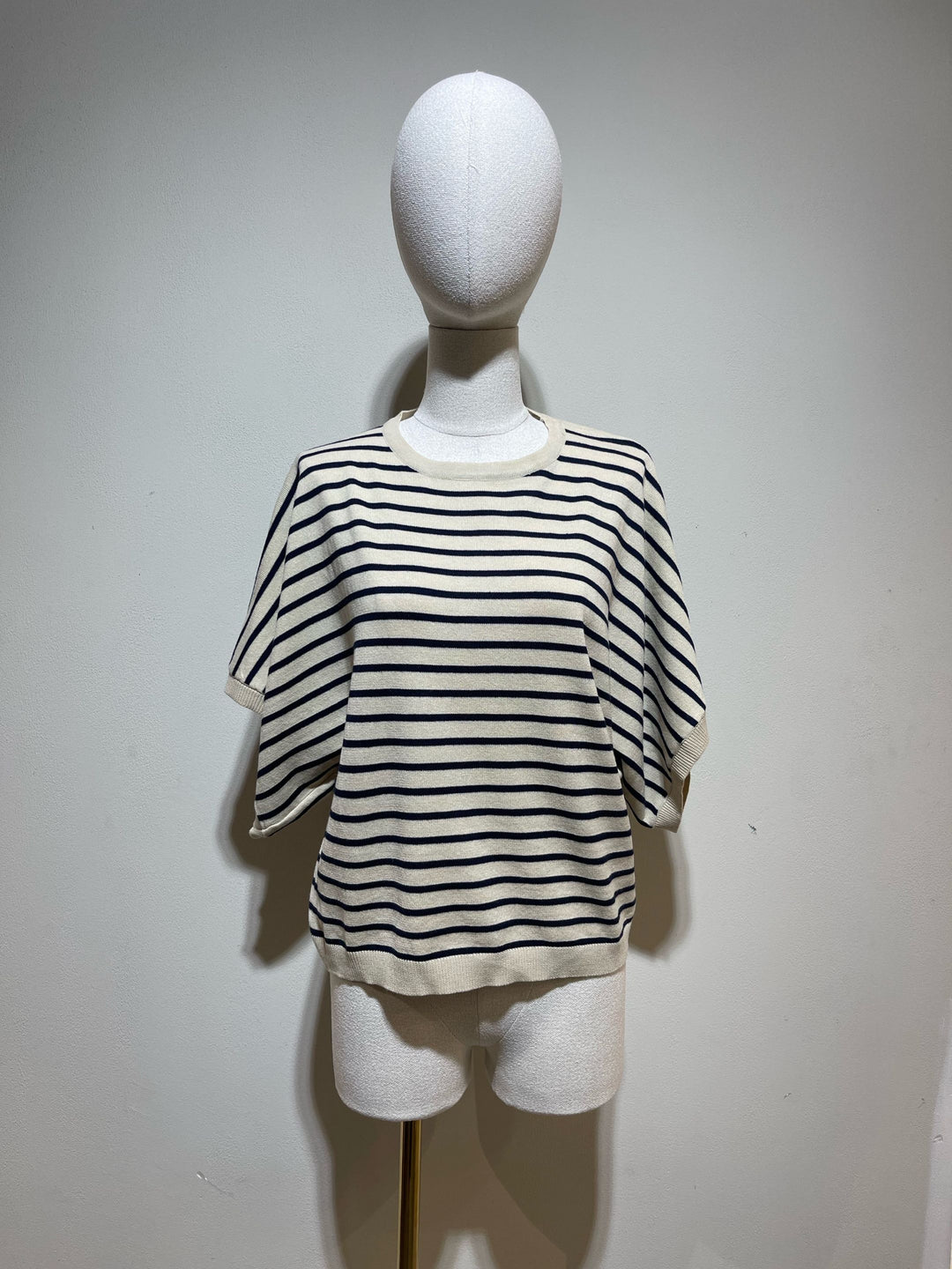 Pull rayure bleu marine 7060