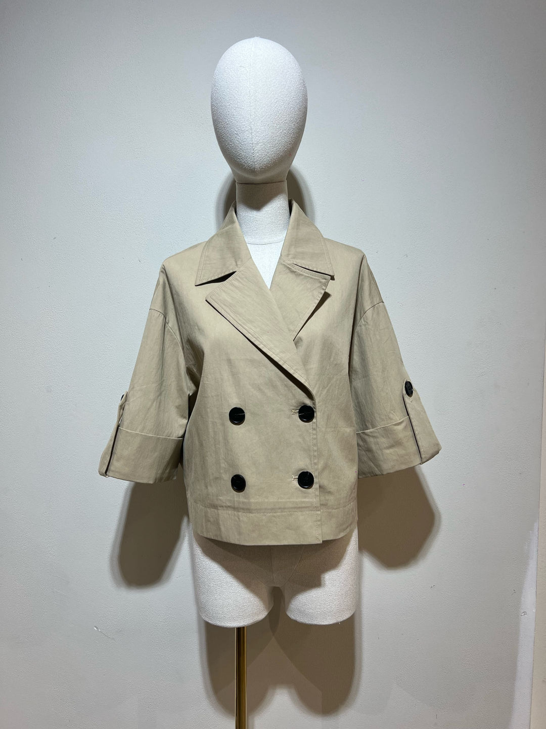 Veste beige manches 3/4 8496