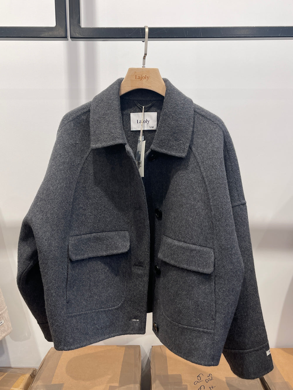 Veste En Laine U02 Gris