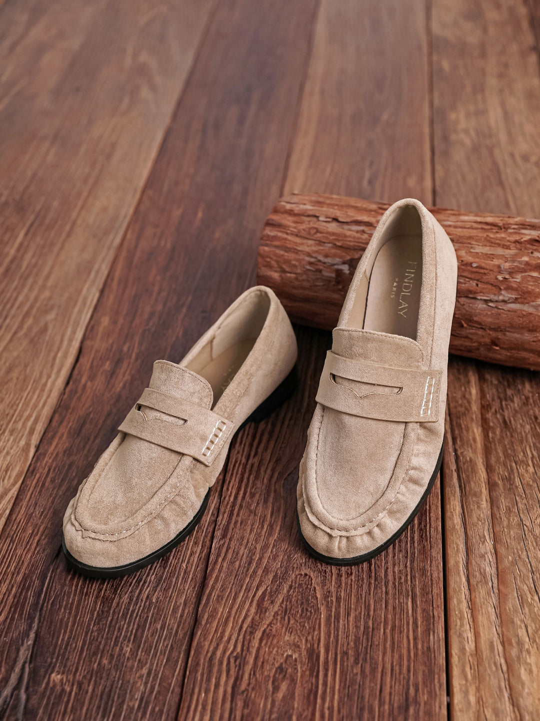 Mule daim beige X5-573