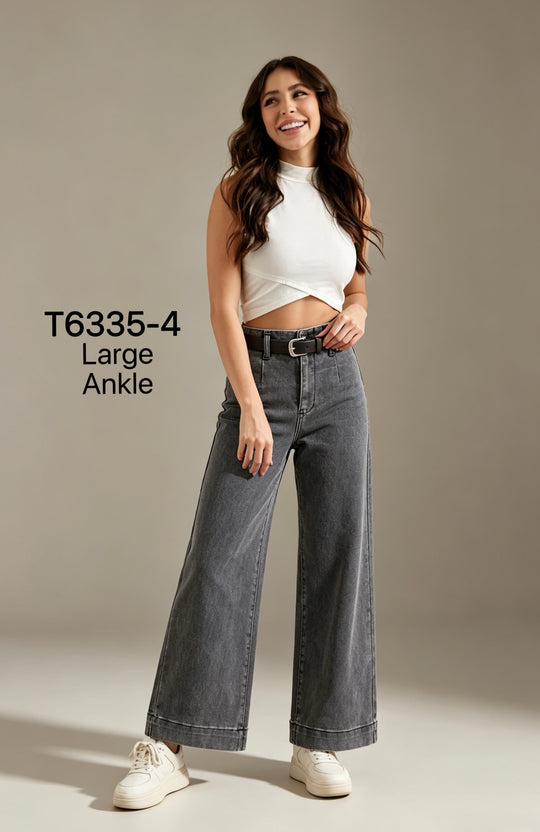 Jean large Ankle Gris T6335-4-50