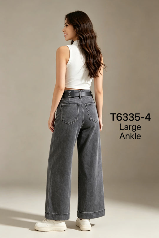 Jean large Ankle Gris T6335-4-50