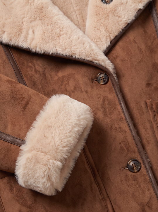 Veste daim fourrure 9517