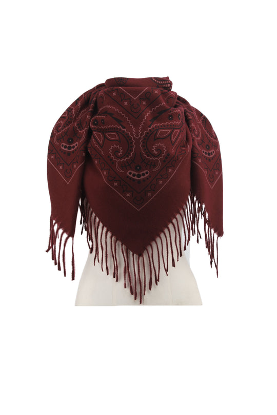 Écharpe bandana frange