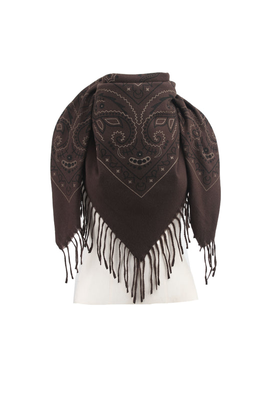 Écharpe bandana frange