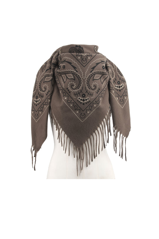 Écharpe bandana frange