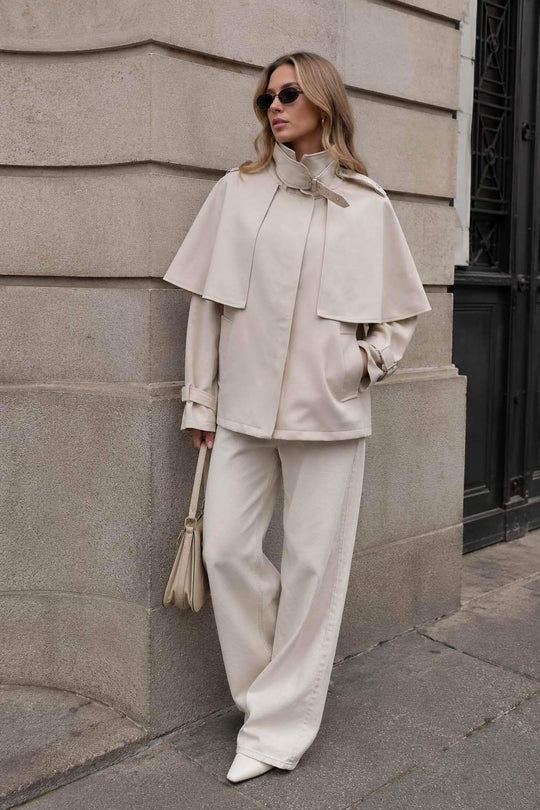 Trench Cape court 10280 Beige