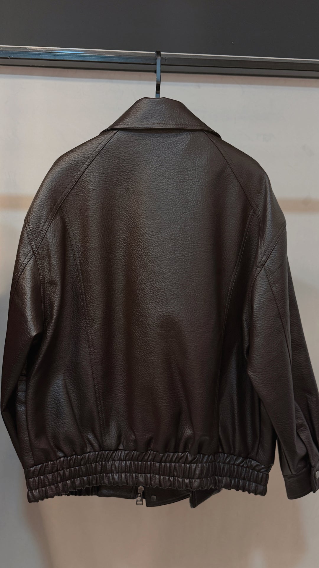 Veste similicuir oversize 870 Choco