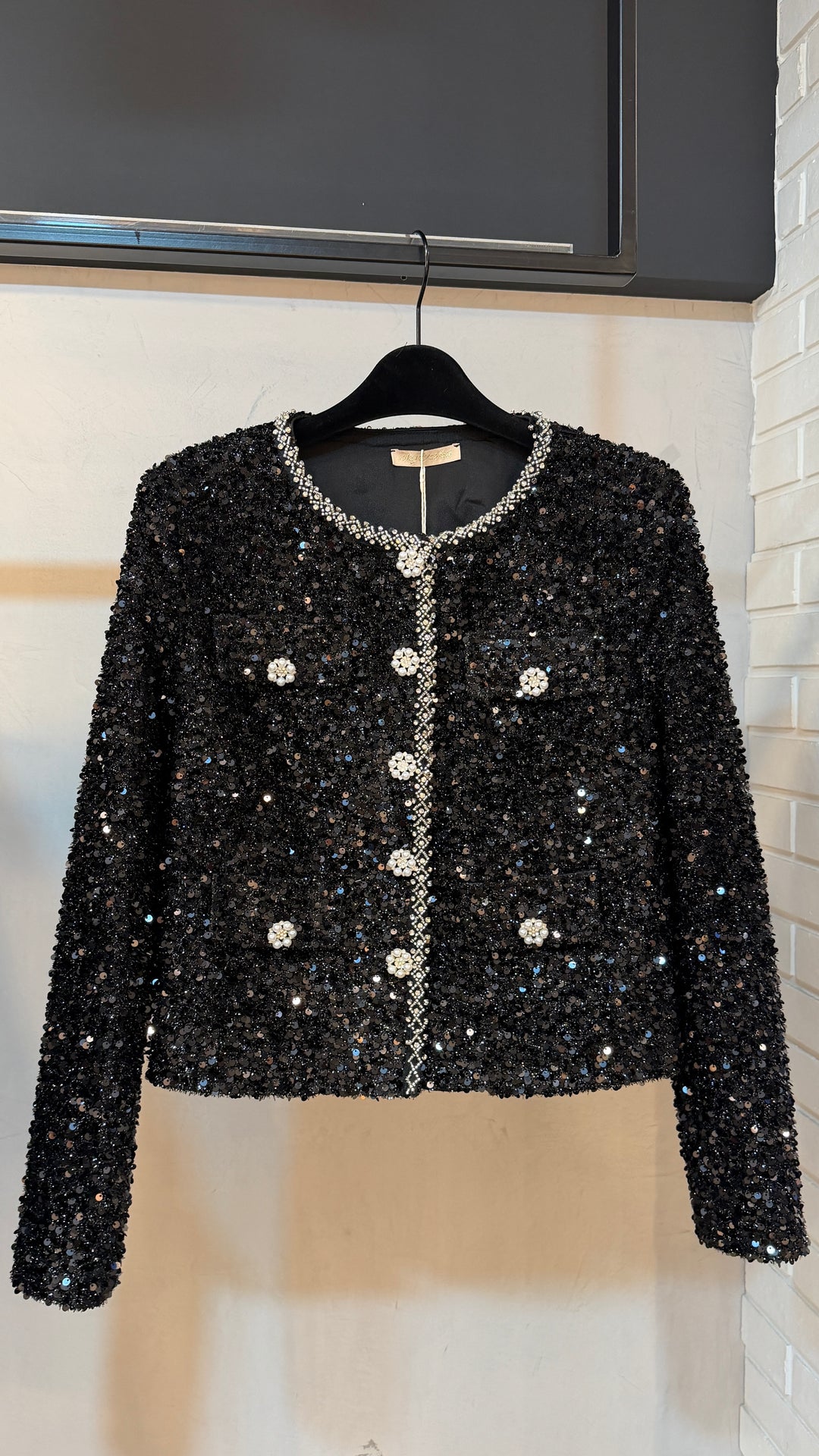 Veste sequin 24150 Noirs (taille petit )