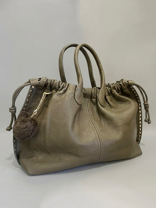 Sac grand format cloutés 1759 Kaki
