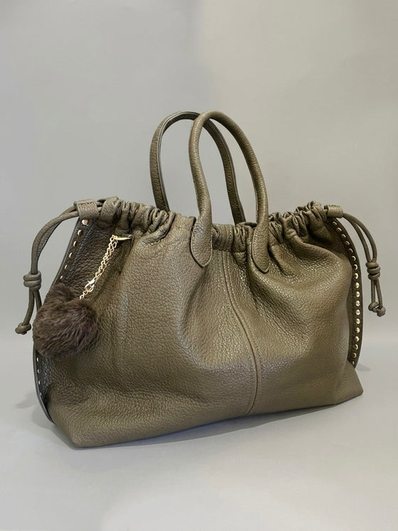 Sac grand format cloutés 1759 Kaki