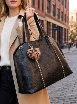 Sac grand format cloutés 1758 Choco