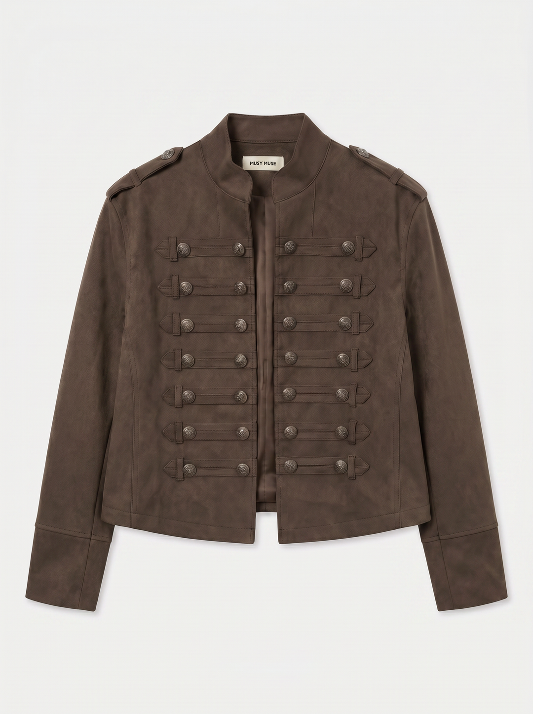 Veste daim officier choco 9523