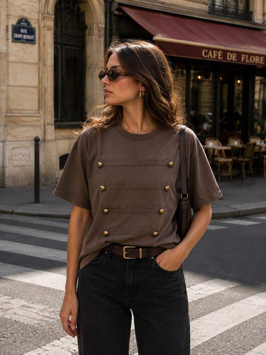 T-shirt officier 10306 Choco