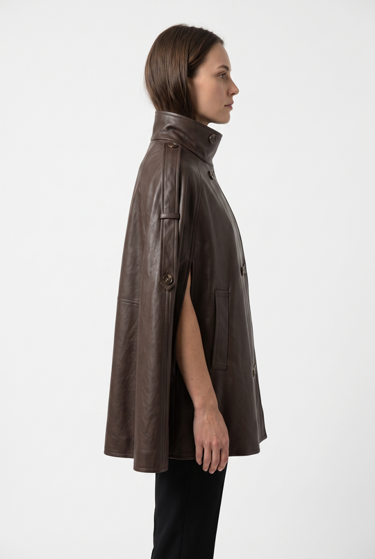 Cape similicuir choco 8889