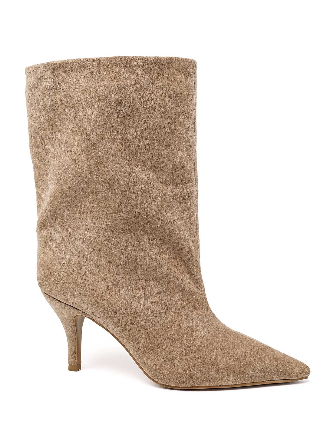 Bottine pointu daim 2569A Taupe(khaki)