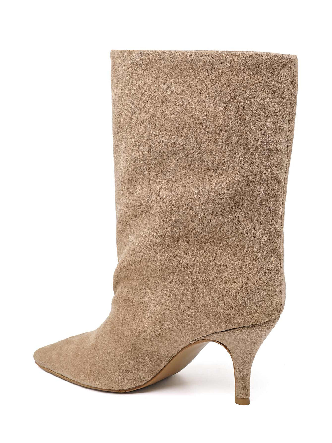 Bottine pointu daim 2569A Taupe(khaki)