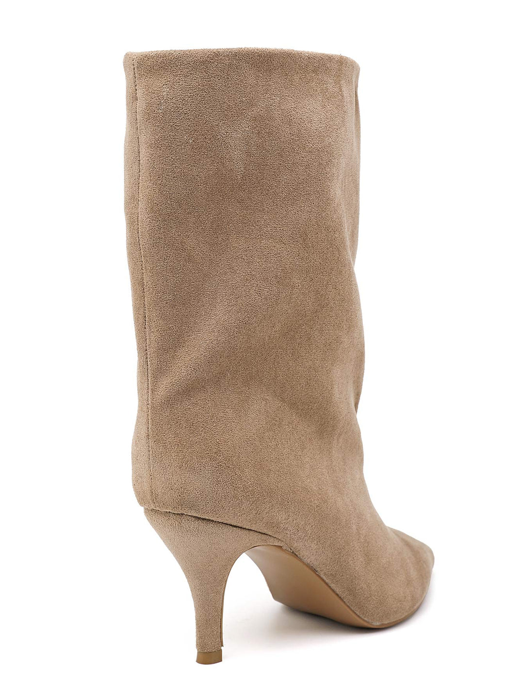 Bottine pointu daim 2569A Taupe(khaki)
