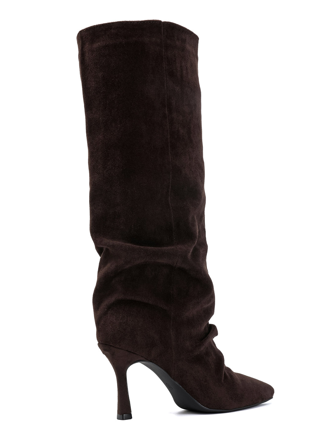 Bottes daim effet plissé 2582A Brown