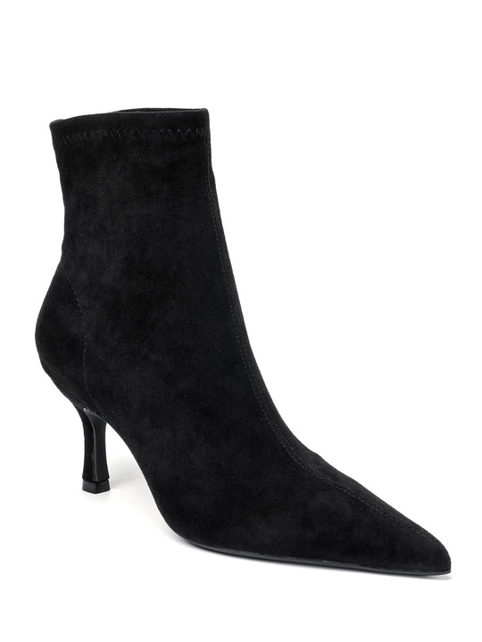 Bottine effet chaussette daim 2903A Noir