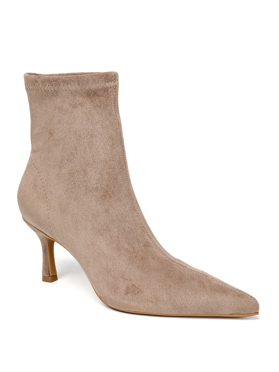 Bottine effet chaussette daim 2903A Taupe(khaki)