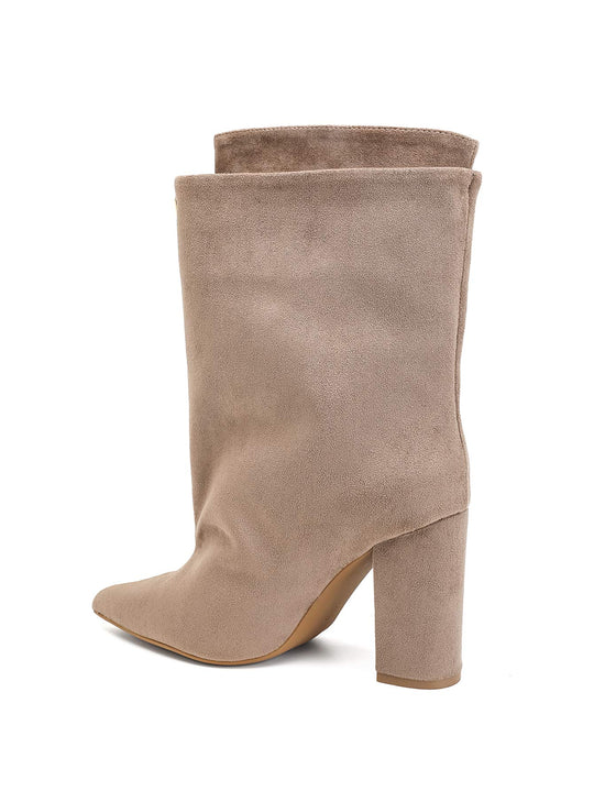 Bottines daim droite 2911A Taupe(khaki)