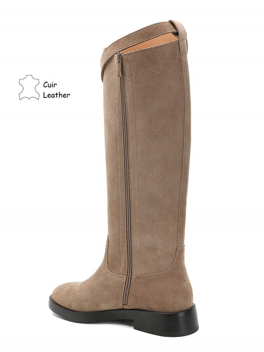 Bottes cuir 5333 Taupe (khaki)