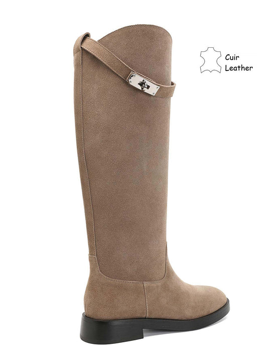 Bottes cuir 5333 Taupe (khaki)